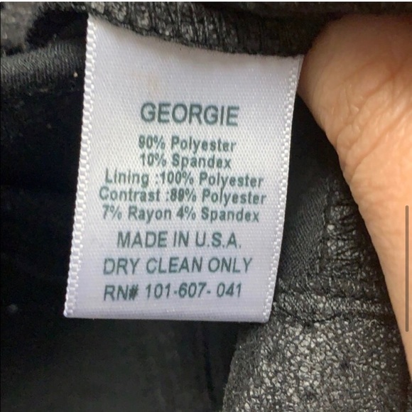 Georgie X Intermix Perforated Vegan Leather Moto Jacket - SMALL - Picture 6 of 6